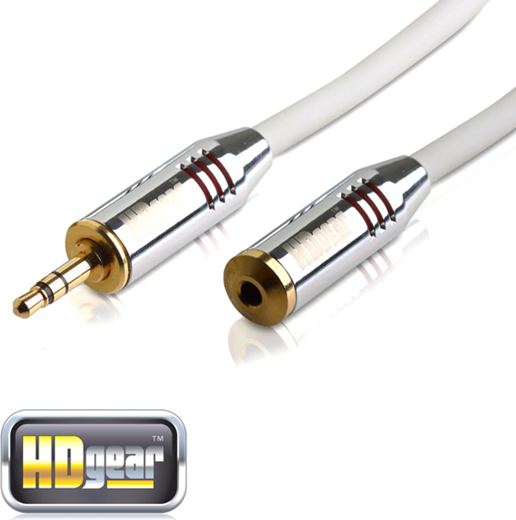 HDGear AC-0110-015 1,5 m Premium-Verlängerungskabel für 3,5-mm-Klinke