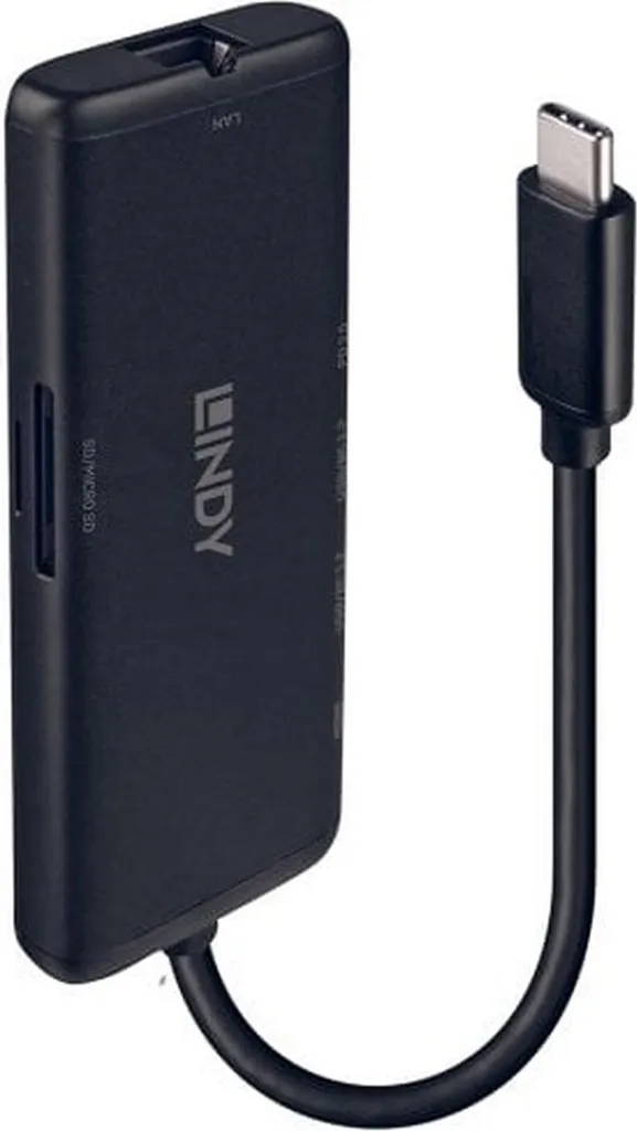 Station LINDY DST-Mini 4K avec sortie HDMI et ports USB 3.0 haute vitesse