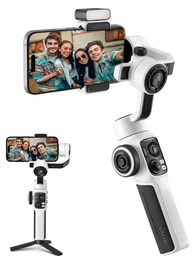 Stabilisateur pour Smartphone Smooth 5S Blanc avec Éclairage Intégré - 4