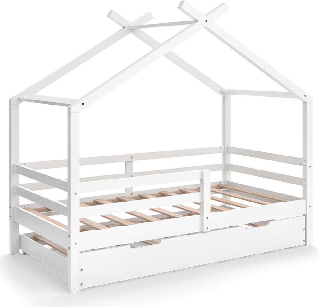 Letto montessori bambini Vitalispa Luni Bianco 160 x 80 cm Immagine del prodotto 