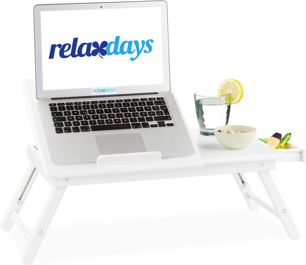 relaxdays Notebook-Betttablett weiß Produktbild 9
