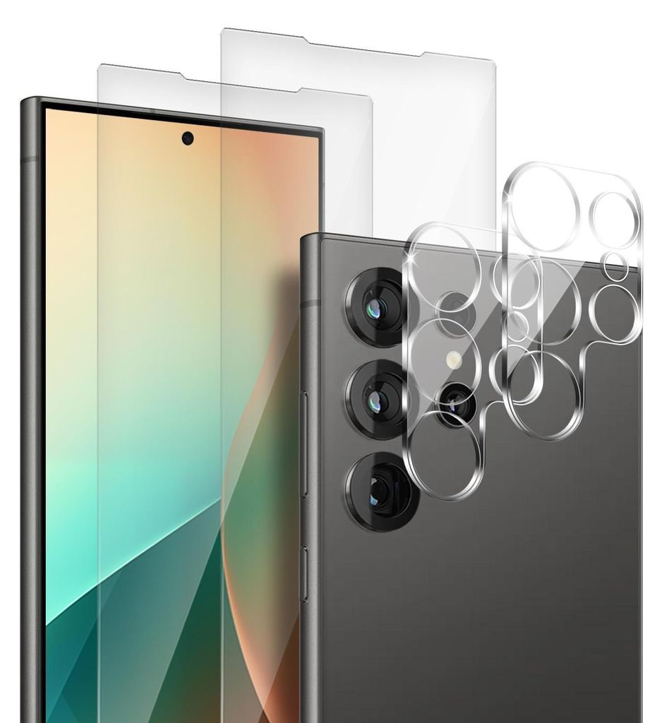 2x Display + Kamera Glas für Samsung Galaxy S25 Ultra Produktbild 