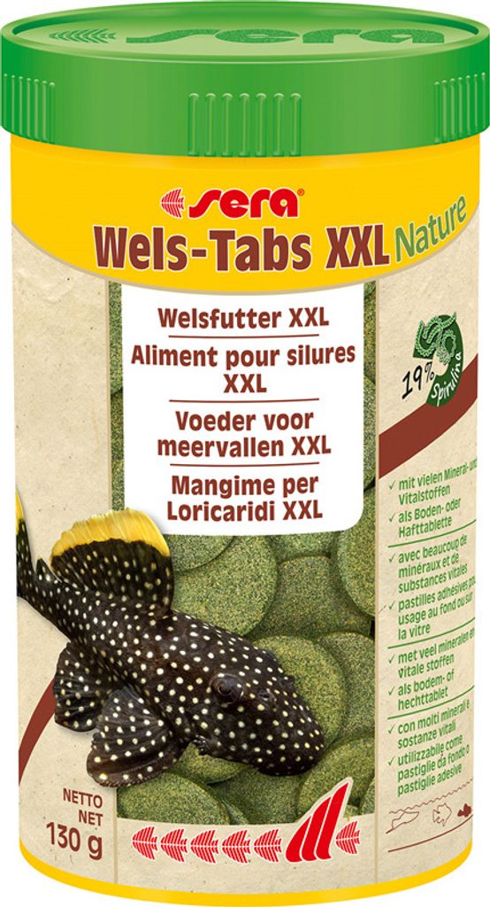 Sera Wels-Tabs XXL Nature 250 ml Image du produit 