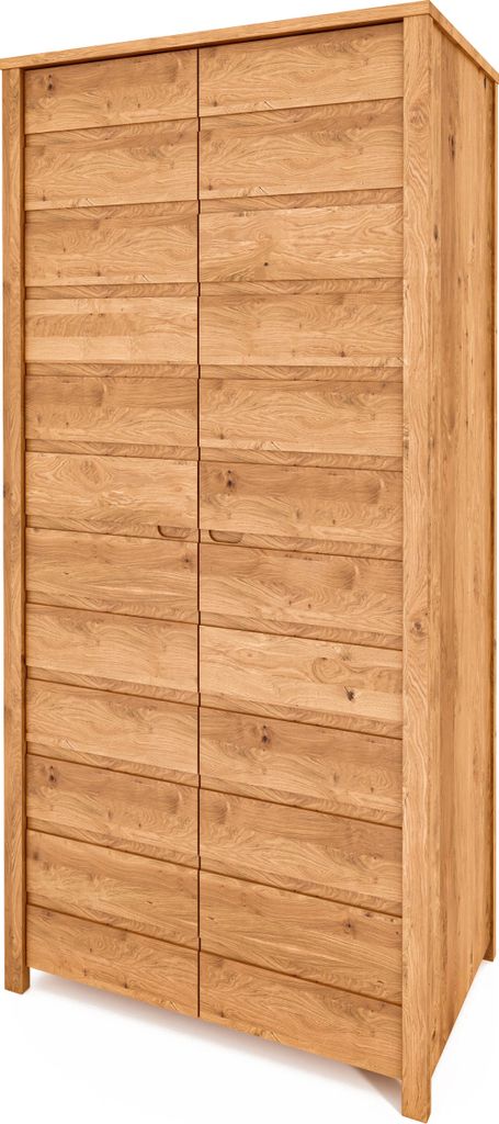 Kleiderschrank VINCI aus Massivholz, Wildeiche Naturgeölt
