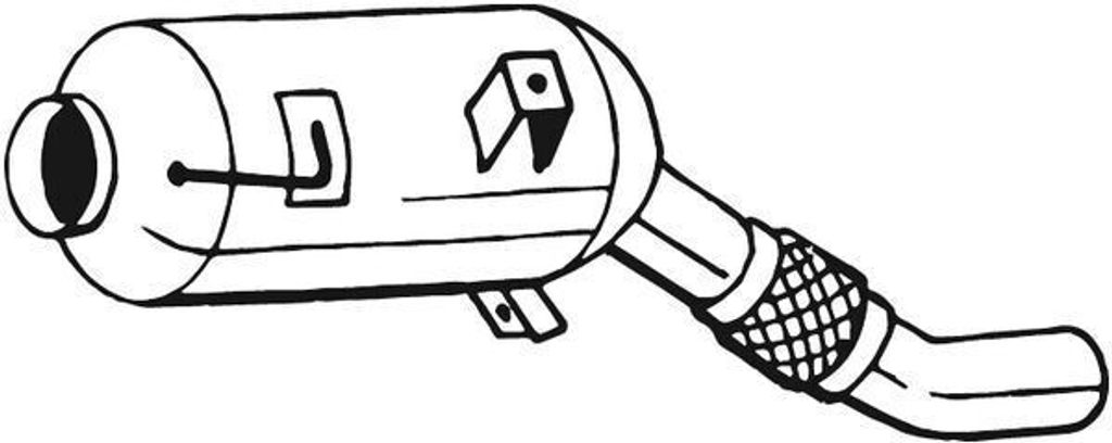 BOSAL 095-318 Dieselpartikelfilter DPF Rußpartikelfilter für BMW 3 Touring (E91) Euro 4 Abgasanlage Diesel