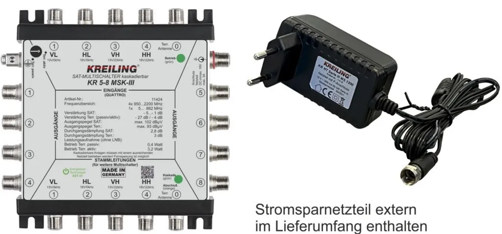 Multicommutateur Satellite Cascade KR 5-8 MSK-III pour Réseaux Collectifs