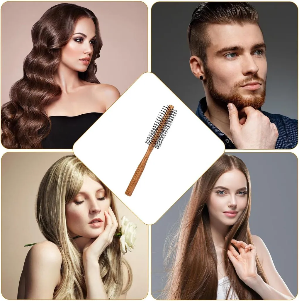 Brosse de styling ronde pour volume et boucles sur cheveux courts - 7