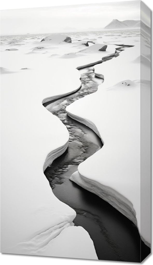 Bild 40x70cm Frostspalten