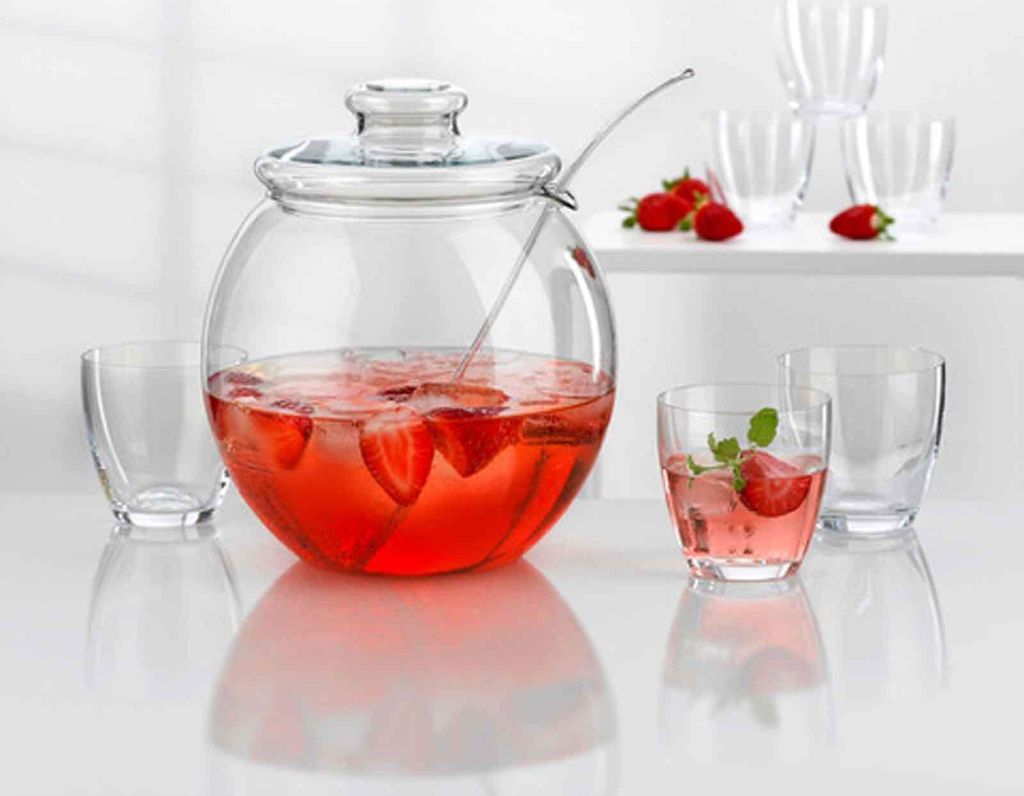 BOHEMIA CRISTAL Bowle Libera Set 9teilig Produktbild 6