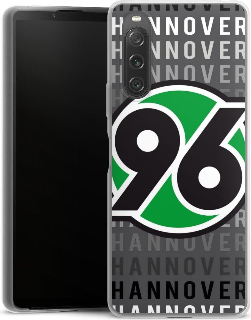 DeinDesign Slim Hülle für Sony Xperia 10 V Silikon Case Ultra Dünn Handyhülle H96 Hannover 96 Offizielles Lizenzprodukt