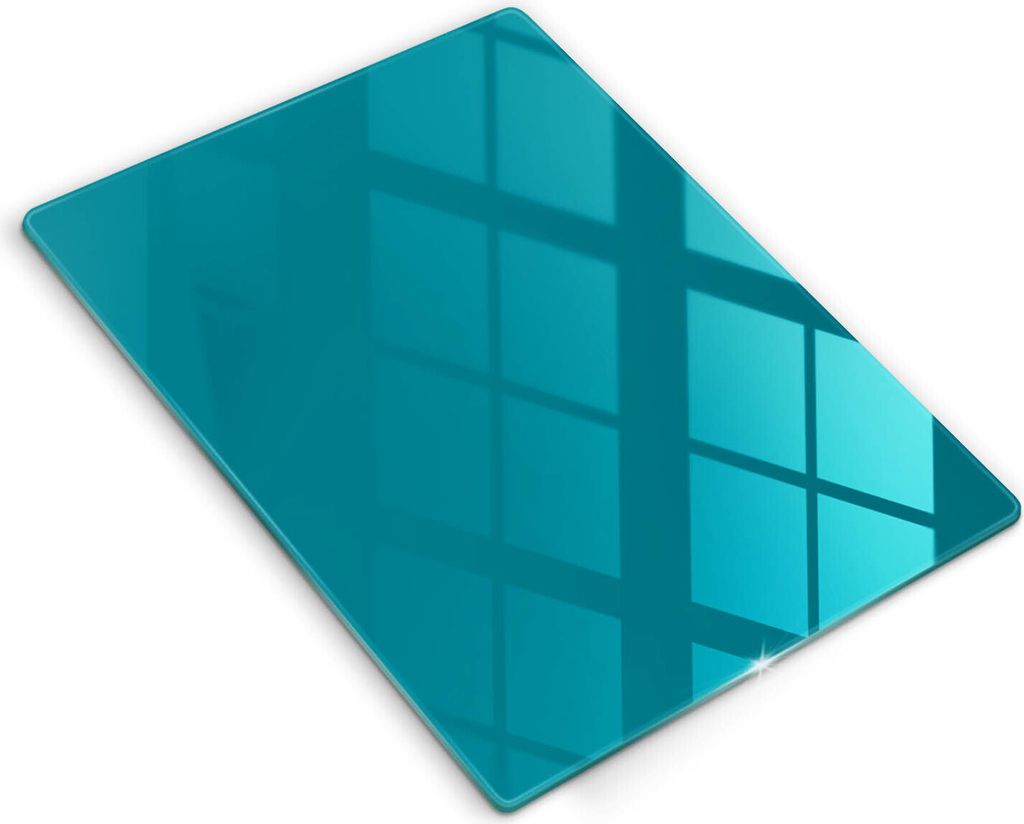 Abdeckung Glas - Küchenabdeckung - 40x52 cm - Abdeckplatte - Türkis