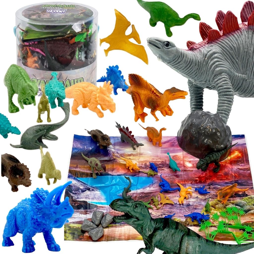 WOOPIE Set di figurine di dinosauri, 34 pezzi. Immagine del prodotto 