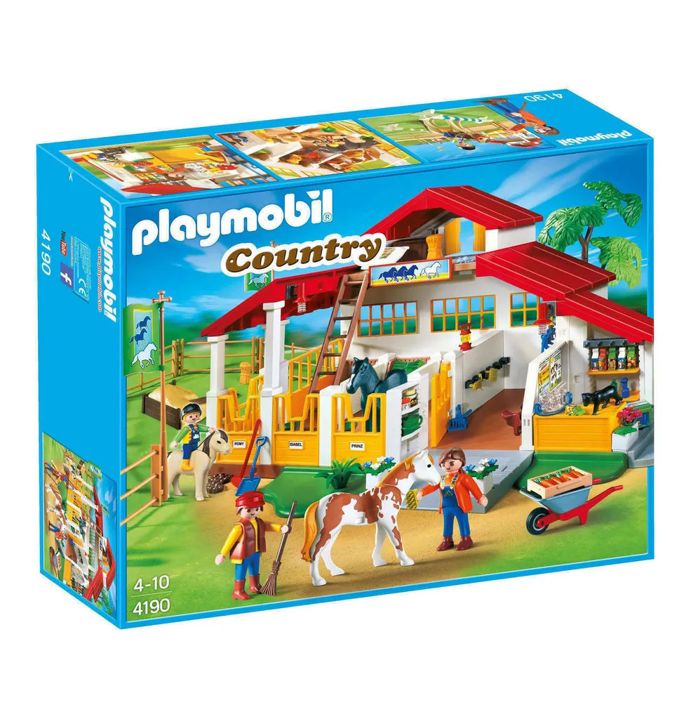 PLAYMOBIL 4190 Centre Équestre Moderne : Grand Club Hippique Complet