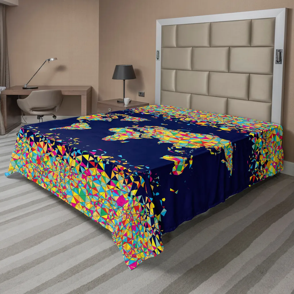 Drap de lit résistant et doux 244x205 cm pour literie décorative durable