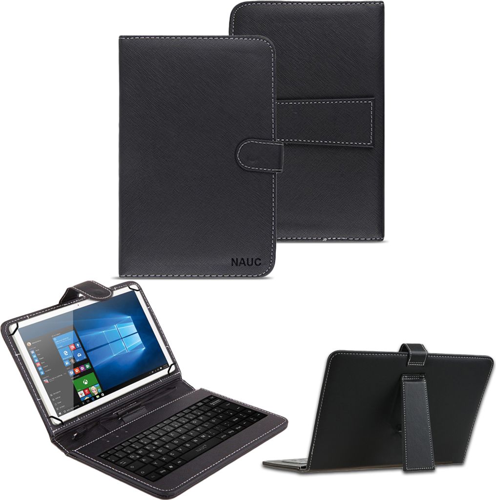 Tastatur Tasche für 10 - 10.1 - 11 Zoll Keyboard Hülle QWERTZ Cover SchutzhülleTablet Modell für:SAMSUNG Galaxy Tab S10 Lite