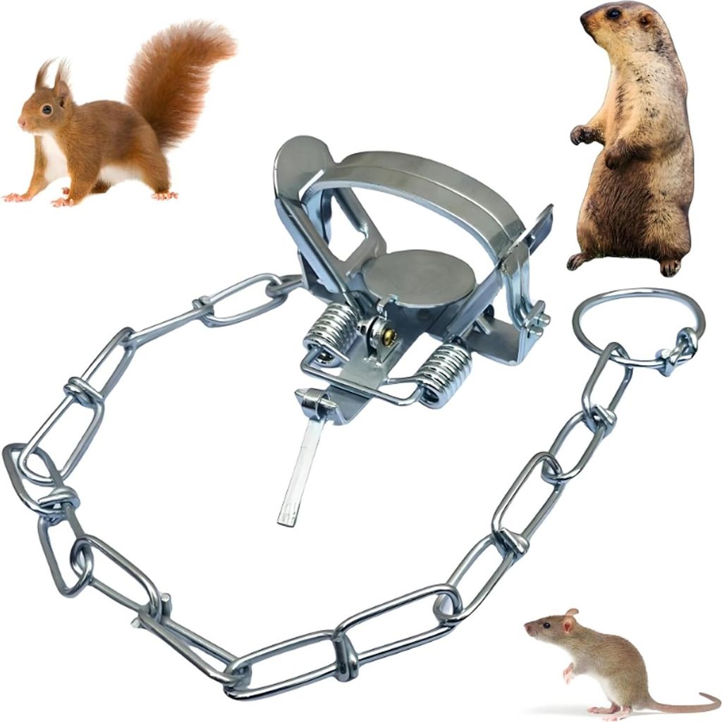 Federfalle für kleine Animal Traps Falle Rattenfalle Maulwurfsfalle für Bauernhöfe Höfe Gärten Outdoor Nageti...