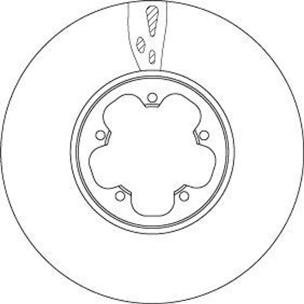 Disque de frein TRW haute teneur en carbone DF6752S OE BK211125AB Ford