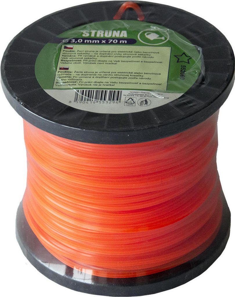 Trimmerfaden 3,0 mm x 70 m Sternprofil - Professionelle Produktbild 