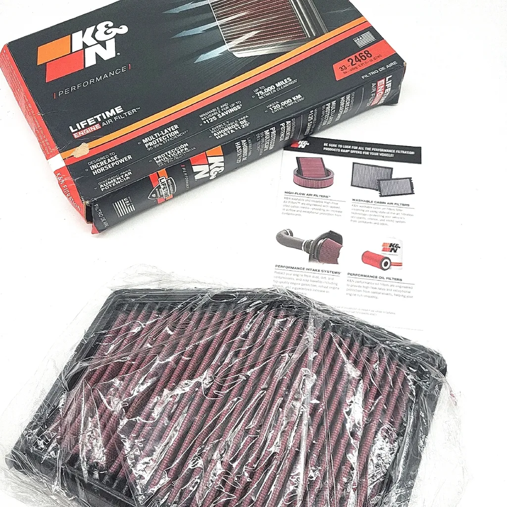 Filtro aria K&N Miglioramento delle prestazioni del motore Filtro di ricambio Premium lavabile; Aumento - 4