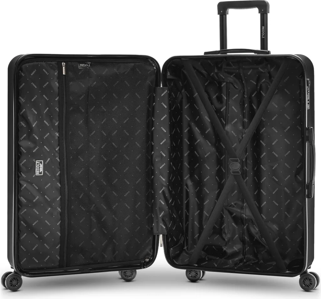 REDOLZ Essentials 09 Valise Trolley Noir 77cm - Bagage Grand Format - 4