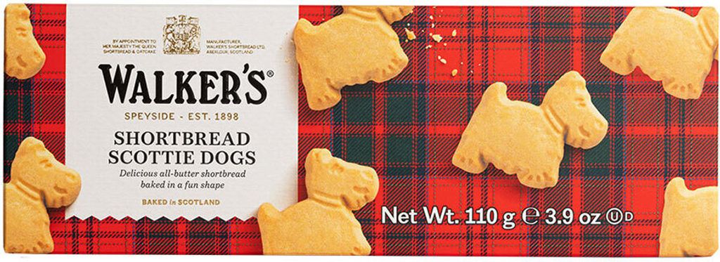 Walkers Pure Butter Shortbread Scottie Dogs Buttergebäck Produktbild 