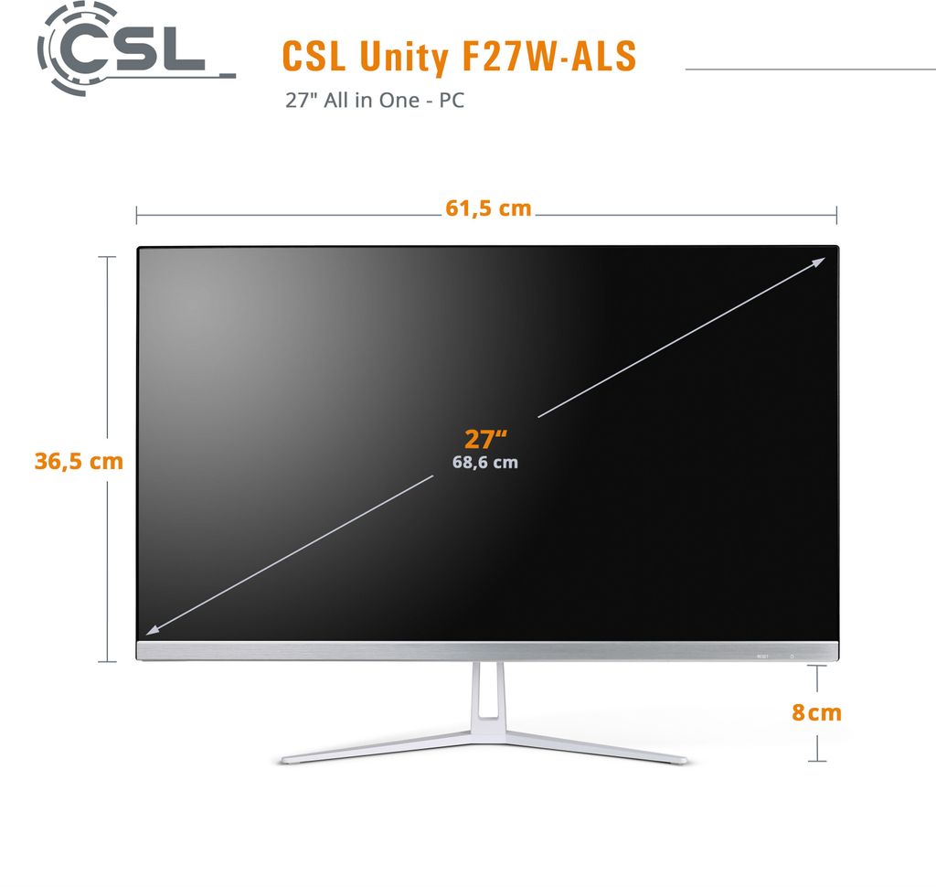 All-in-One-PC CSL Unity F27W-ALS / 2000 GB / 32 GB RAM / Produktbild 2
