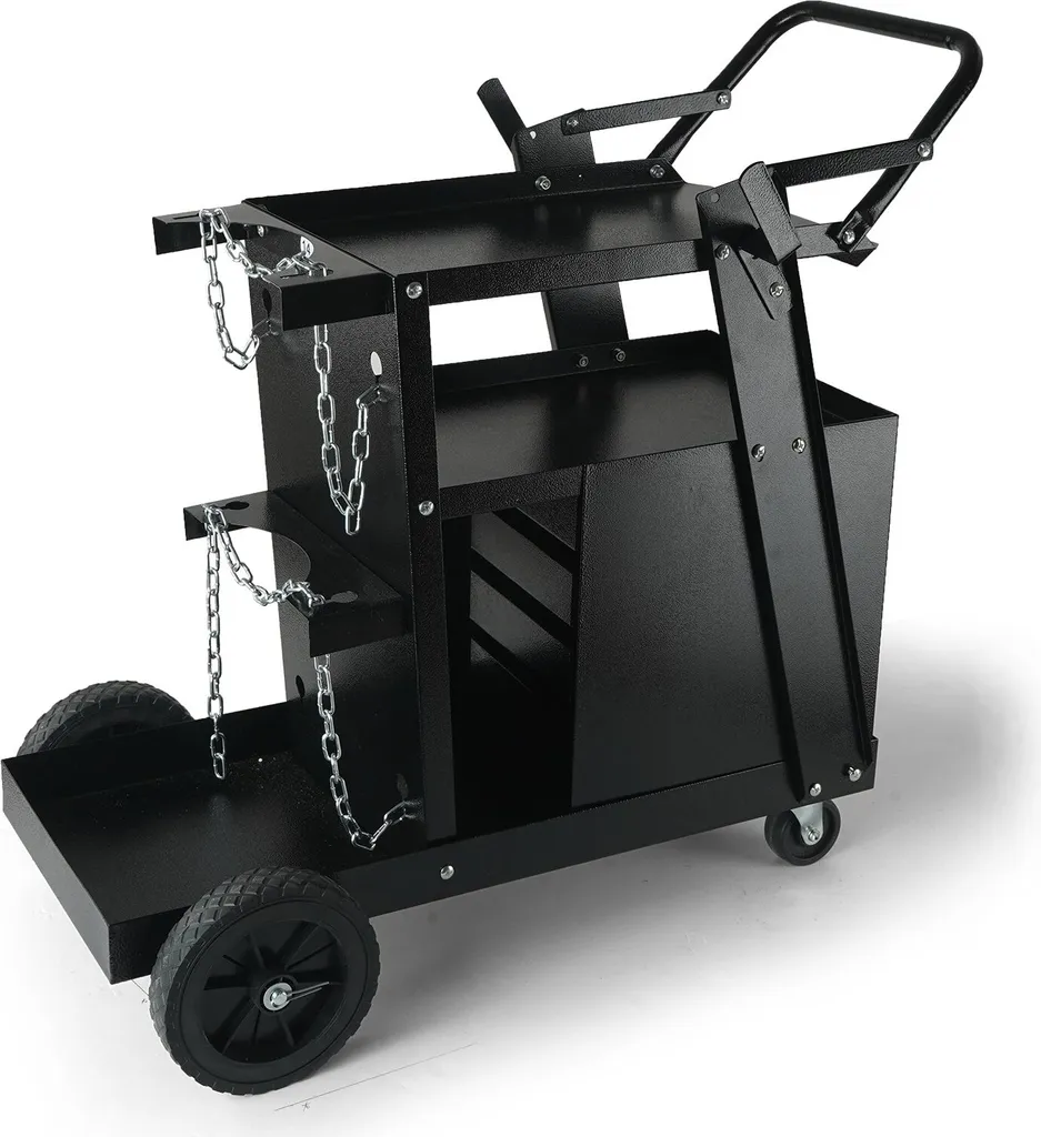 Chariot de soudure ergonomique pour soudage à l'arc et gaz argon
