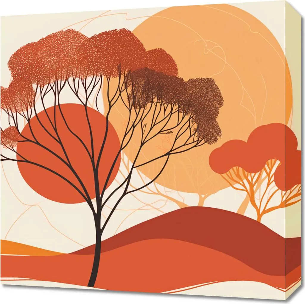 Quadro su Tela 50x50 cm - Gli Ultimi Raggi del Sole - Arredo Emozionale