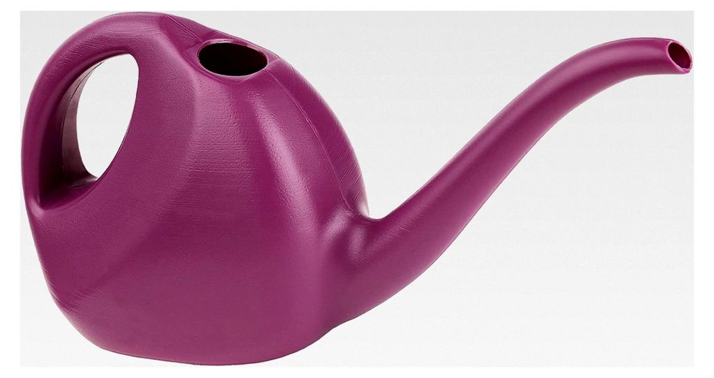 Gießkanne für Zimmerpflanzen, kleine Plastikgießkanne, Bewässerung für Innenräume, 2 Liter (Violett)