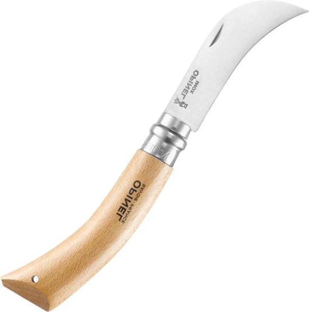 Couteau de jardinier à lame effilée en acier brut - Modèle Tradition