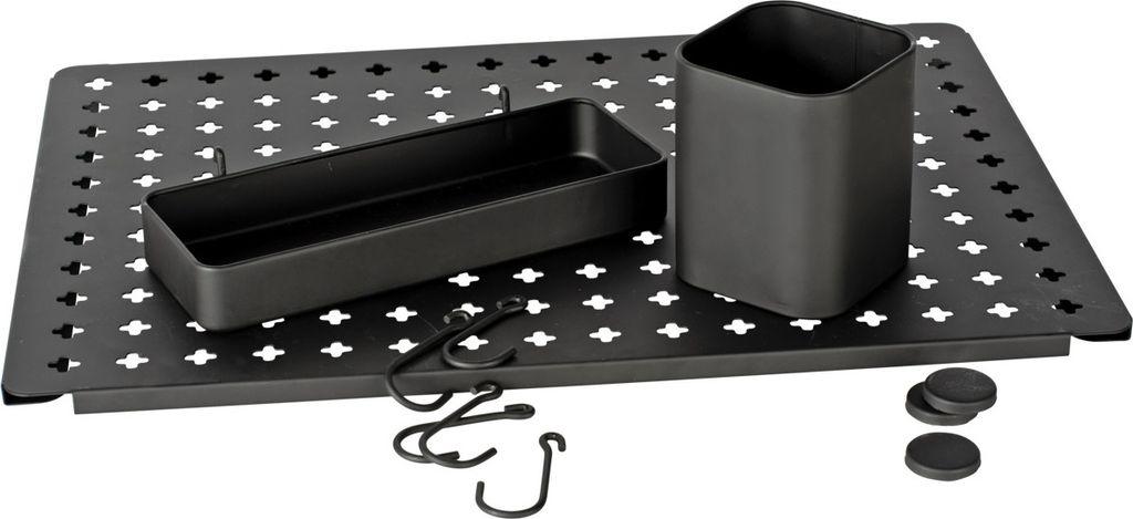 WENKO Wand Organizer Schwarz Memoboard Ablage Magnettafel Produktbild 7