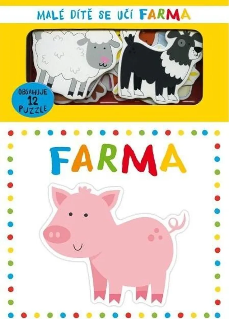 Svojtka & Co. Livre Puzzle La Ferme : Jeu Éducatif pour Enfant 6 Pièces
