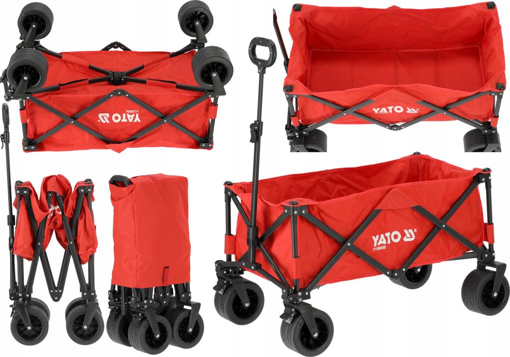 Faltbarer Gartenwagen 82x44x28cm, 100 kg, Bollerwagen, Produktbild 