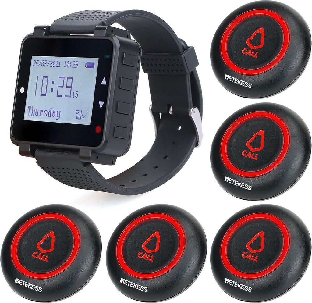 Retekess T128-TD019 Pager pro restaurace, bezdrátový volací Obrázek produktu 