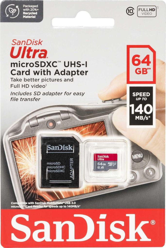 SanDisk Ultra microSDHC 64GB Image du produit 