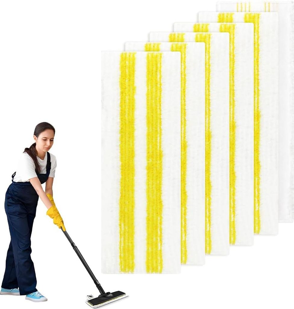 6 Stš¹ck fš¹r K?rcher Dampfreiniger Easyfix Wischmopp Ersatzbezug Set, fš¹r K?rcher Dampfreiniger EasyFix SC 1, SC 2, SC 3, SC 4, SC 5 Bodend...