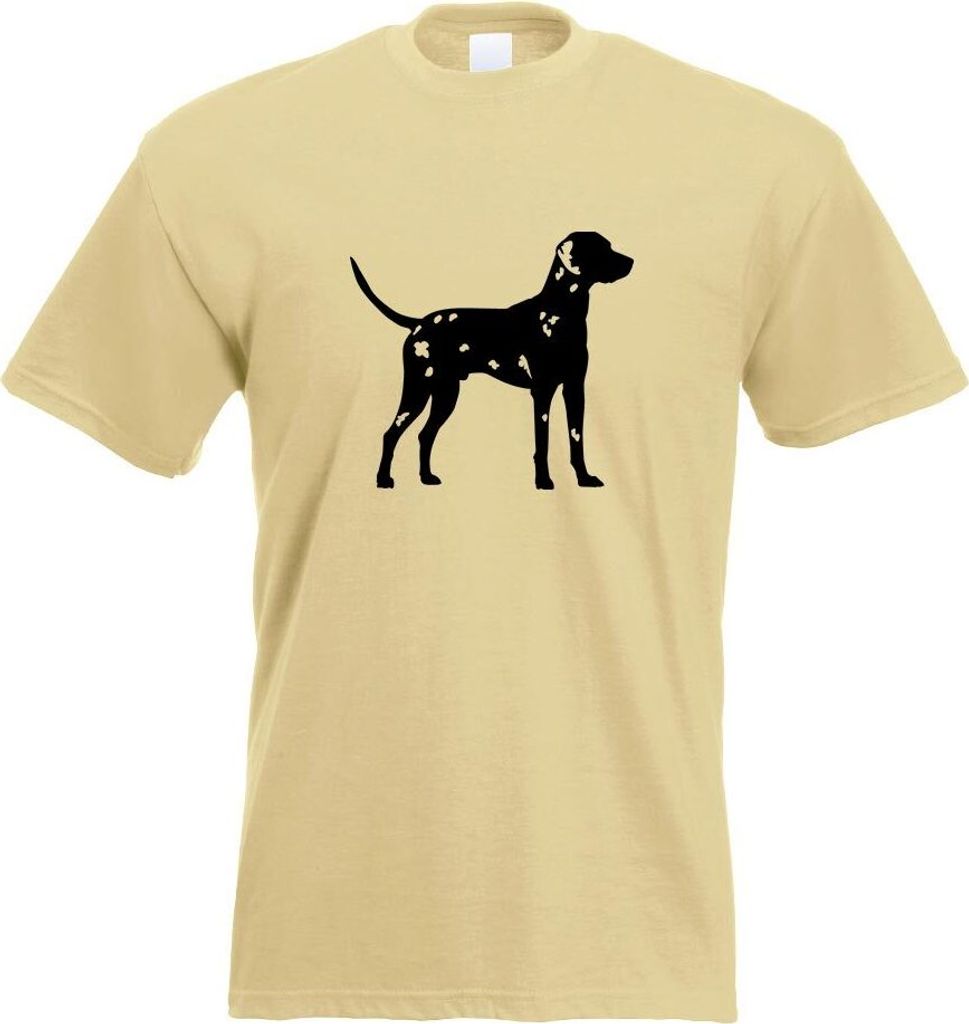 Kiwistar - T-Shirt - Khaki - Dalmatiner Dalmatinac Hund Herren Funshirt Bedruckt Design Sprüche Spruch Motive - mit Motiv Bedruckt - Funshirt Desi...