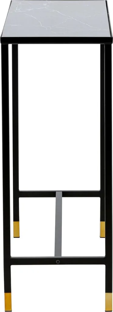 Petite console marbre noir Dipp 30x100 cm pour entrée étroite - 8