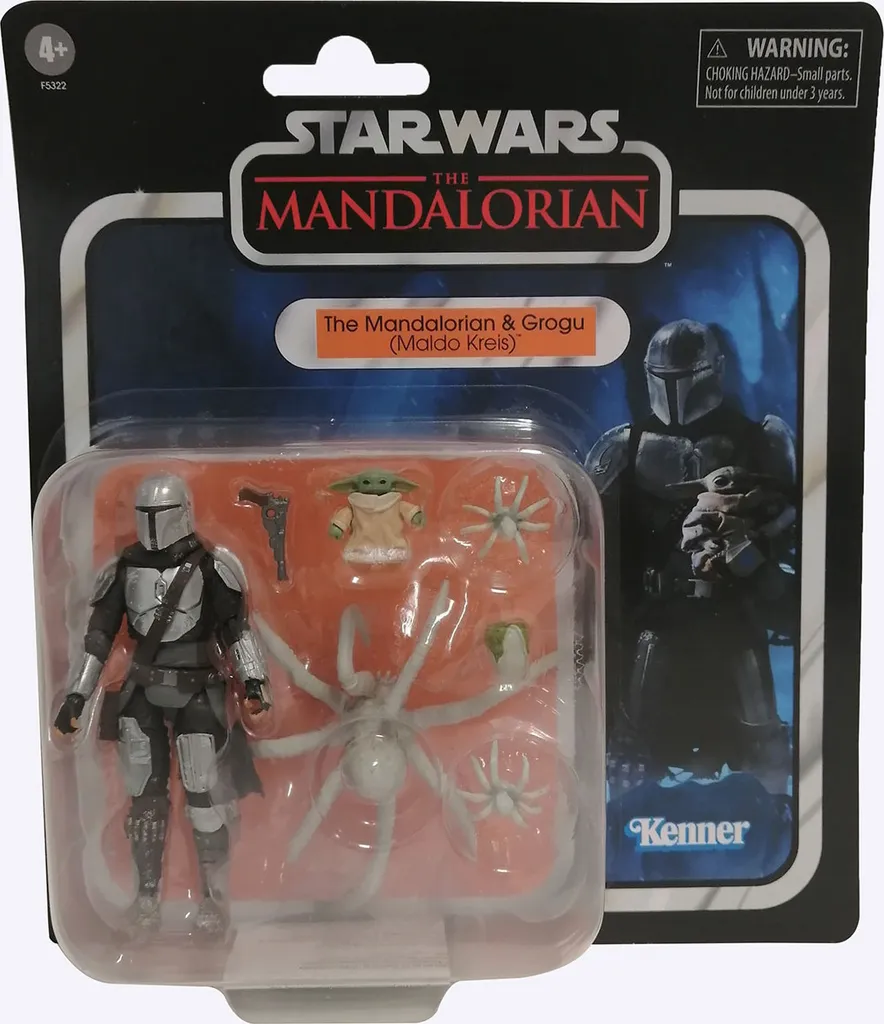 Jeu de Figurines Star Wars Le Mandalorien Maldo et 3 Monstres Araignées