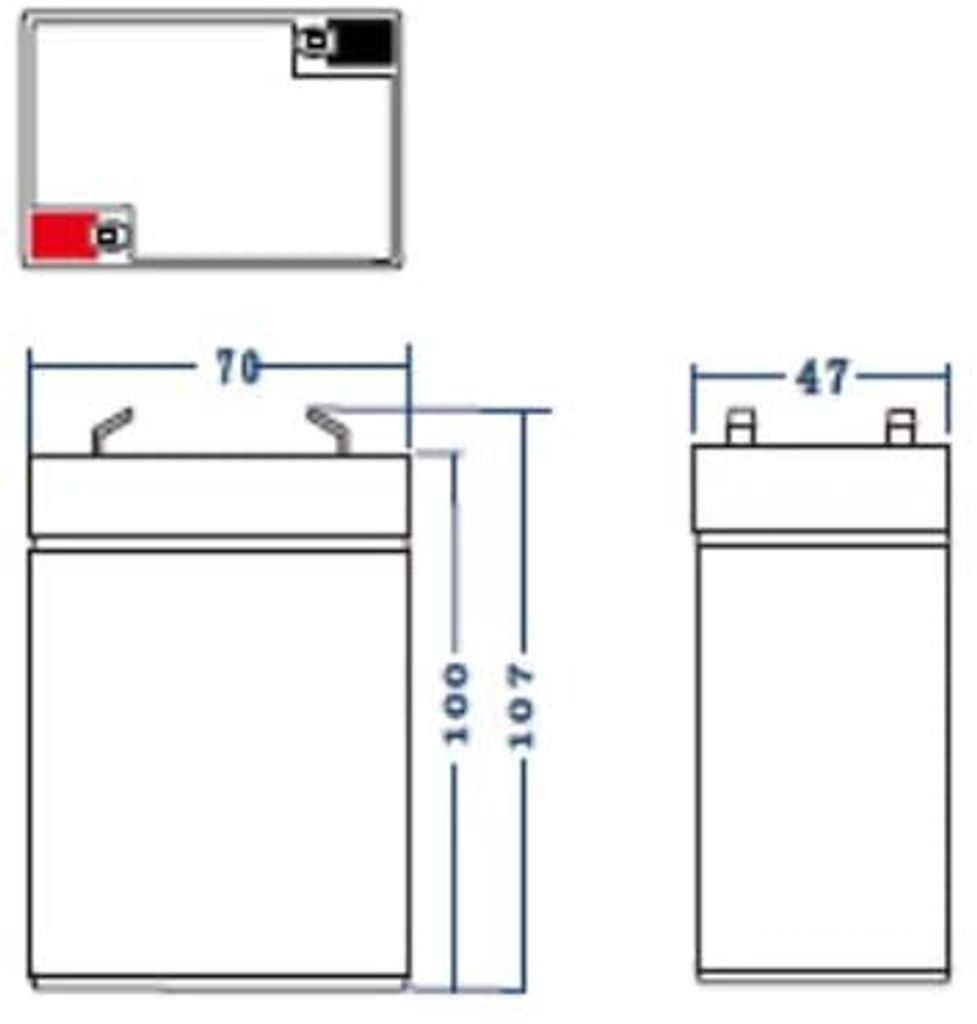 Green Cell® AGM 6V 4Ah Akku VRLA Blei-Batterie Bleiakku Produktbild 6