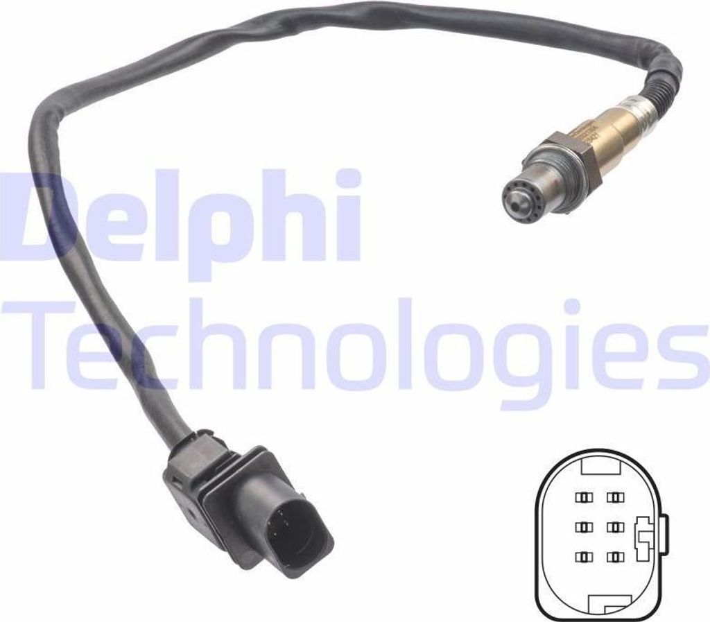 DELPHI Lambdasonde für HYUNDAI Tucson (TL, TLE) Beheizt 611mm ES21304-12B1