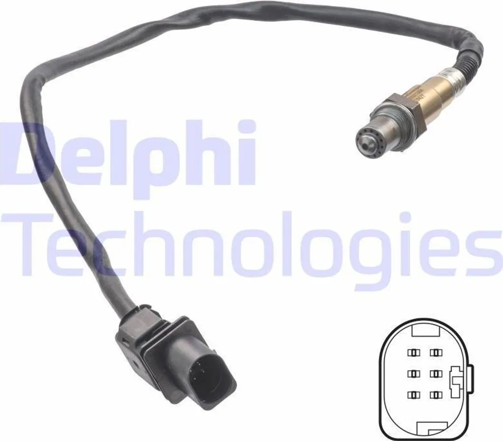 Sonda lambda DELPHI per HYUNDAI Tucson (TL, TLE) pre-catalizzatore Sonda lambda a banda larga riscaldata 611 mm ES21304-12B1