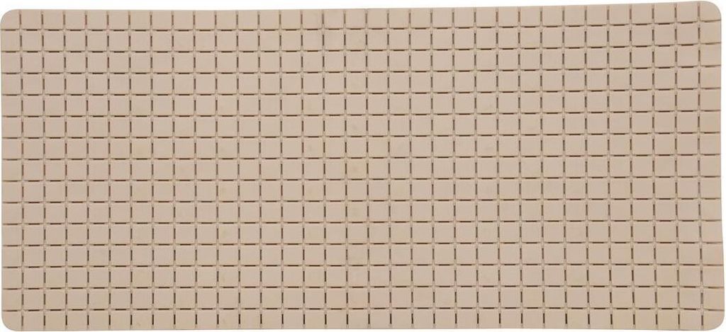 MSV Dusch-/Badeschutzmatte Bad - Gummi - beige - 76 x 36 cm Produktbild 