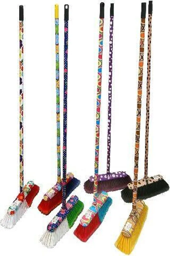 scopa DECOR 28cm PH con bastone 120cm colori misti