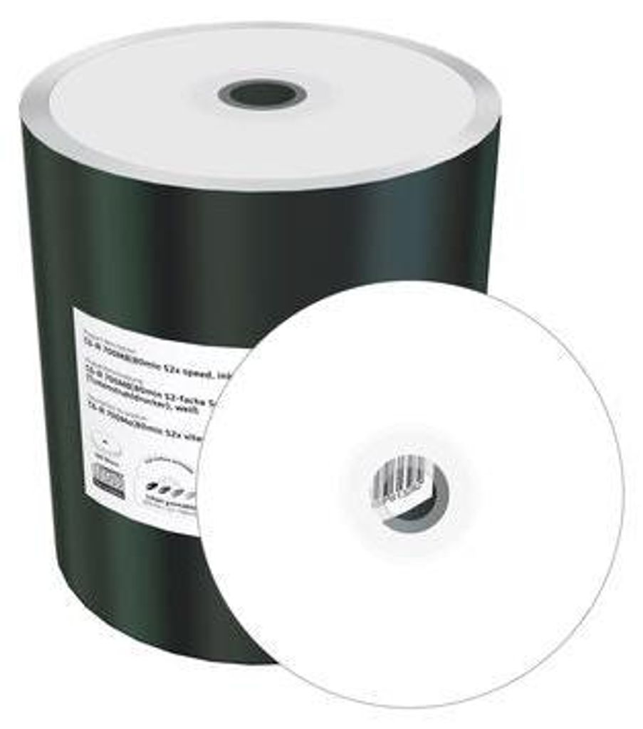 MediaRange CD-R 700MB bedruckbar, 100er Pack Folie (Shrink) Produktbild 