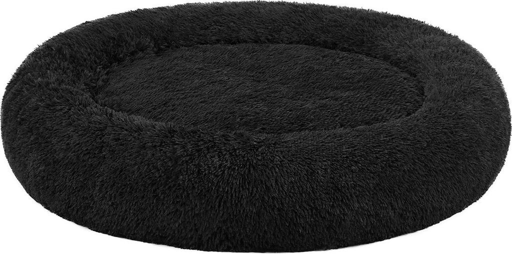 Hundebett mit 120 cm Durchmesser, tiefschwarz