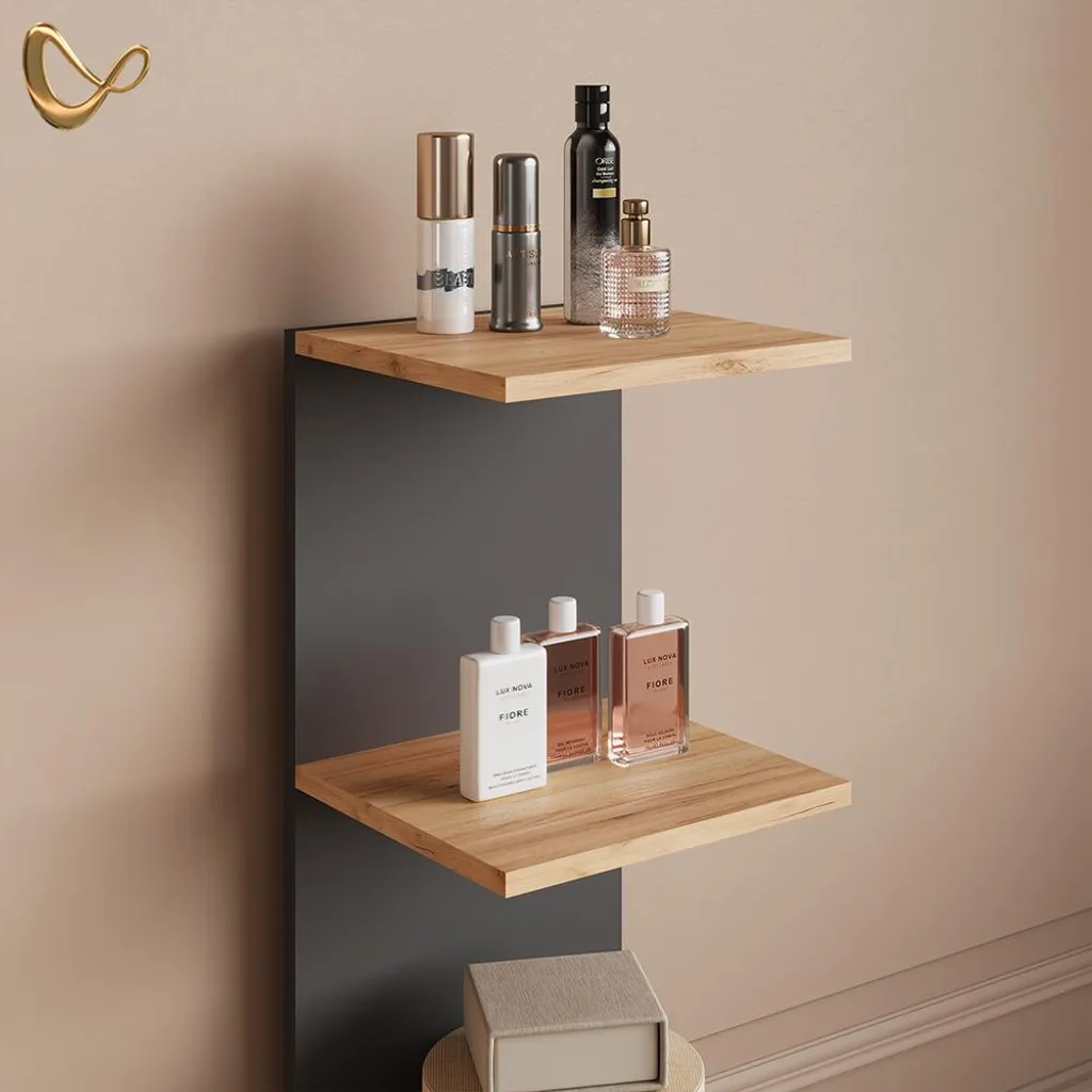 Étagère murale large 95cm anthracite Livinity Vesuvio robuste et chic - 5