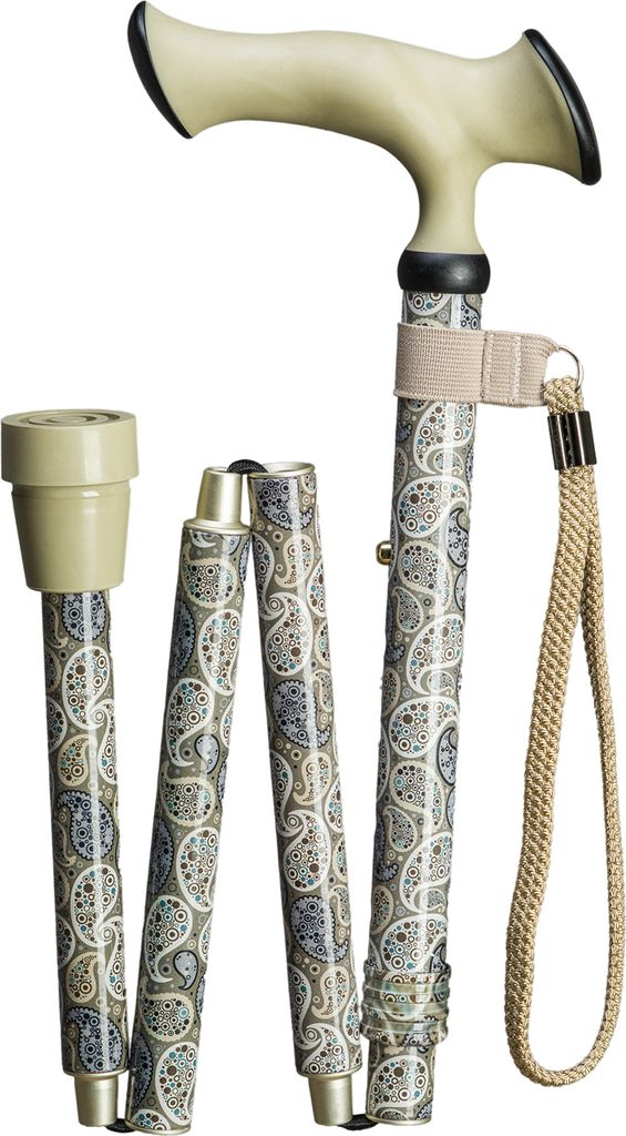 Deluxe-Faltstock Super-Soft Escort-Ergonomic Paisley
