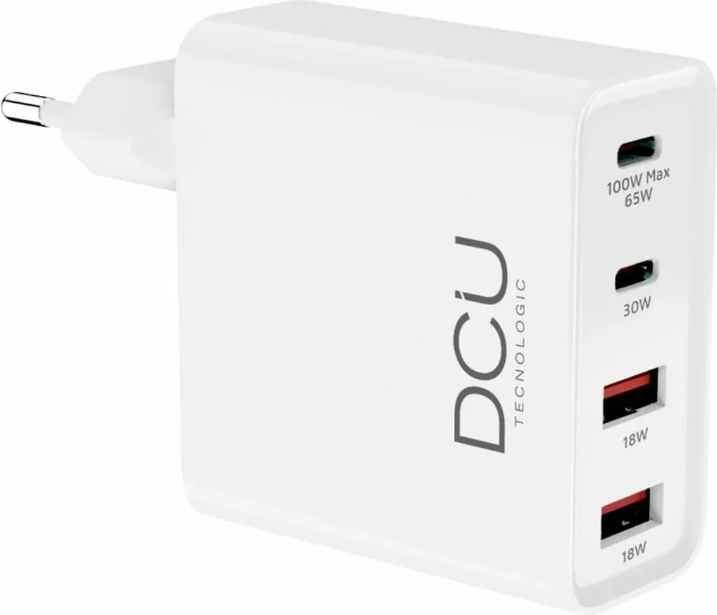 Chargeur rapide GaN 20V DCU Advance Tecnologic Intérieur AC Blanc
