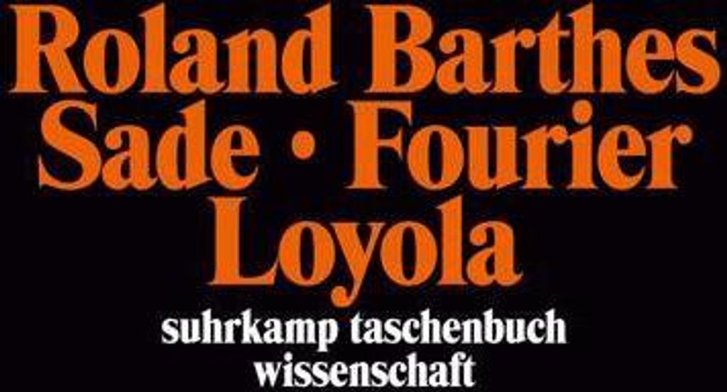 Sade Fourier Loyola